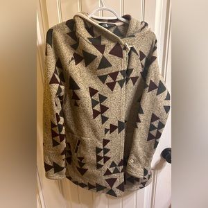The North Face Crescent Cardigan Grey Aztec Women’s Medium